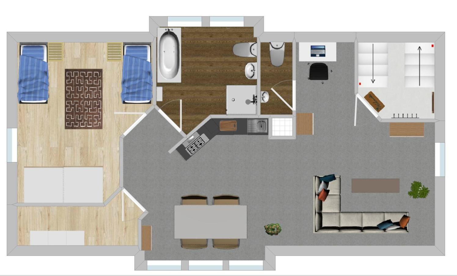 Apartment Koestlbach Apart I Ferienwohnung Bis 3 & 6 Personen I Nuernberg I Neumarkt I Messe I Natur I Kueche I Parken I Waschmaschine I Garten